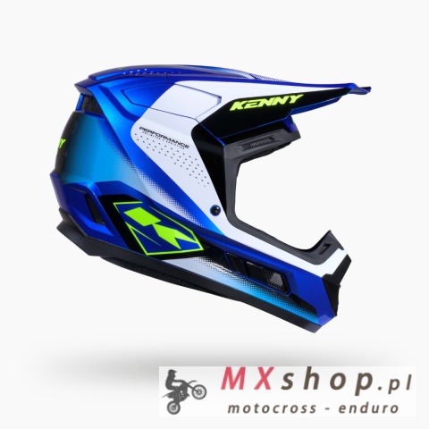 KENNY RACING KASK CROSS/ENDURO DZIECIĘCY/KID/JUNIOR PERFORMANCE GRAPHIC RACING BLUE ROZMIAR S