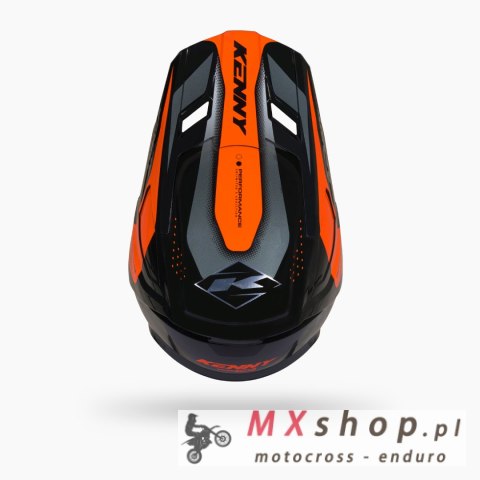 KENNY RACING KASK CROSS/ENDURO PERFORMANCE GRAPHIC RACING ORANGE KOLOR CZARNY/POMARAŃCZOWY ROZMIAR S