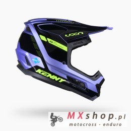 KENNY RACING KASK CROSS/ENDURO PERFORMANCE GRAPHIC SKY NIEBIESKI/ ŻÓŁTY FLUO ROZMIAR M