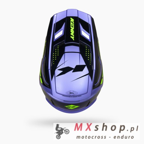 KENNY RACING KASK CROSS/ENDURO PERFORMANCE GRAPHIC SKY NIEBIESKI/ ŻÓŁTY FLUO ROZMIAR M