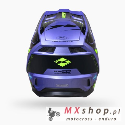 KENNY RACING KASK CROSS/ENDURO PERFORMANCE GRAPHIC SKY NIEBIESKI/ ŻÓŁTY FLUO ROZMIAR XS