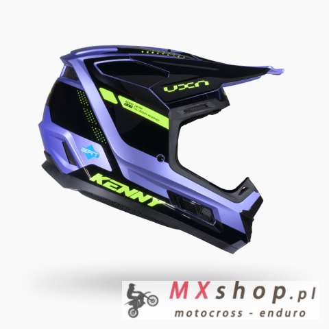 KENNY RACING KASK CROSS/ENDURO PERFORMANCE GRAPHIC SKY NIEBIESKI/ ŻÓŁTY FLUO ROZMIAR S