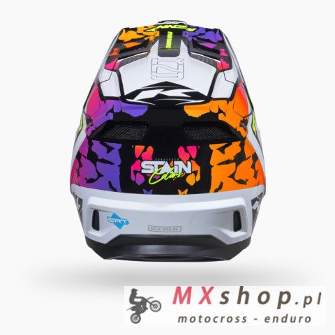 KENNY RACING KASK CROSS/ENDURO PERFORMANCE GRAPHIC + STAIN KOLOR BIAŁY/RÓŻOWY/FIOLETOWY ROZMIAR XS