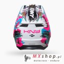 KENNY RACING KASK CROSS/ENDURO PERFORMANCE GRAPHIC + STAR KOLOR BIAŁY/NIEBIESKI/RÓŻOWY ROZMIAR M