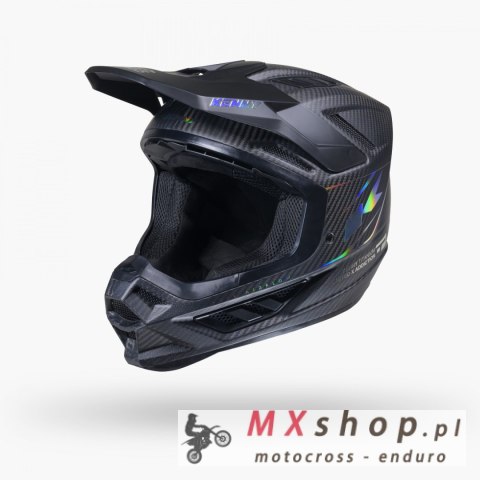 KENNY RACING KASK CROSS/ENDURO TITANIUM CARBON MATT HOLOGRAPHIC KOLOR CZARNY ROZMIAR XXL