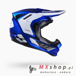 KENNY RACING KASK CROSS/ENDURO TITANIUM GRAPHIC CANDY BLUE KOLOR NIEBIESKI/BIAŁY ROZMIAR L