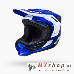 KENNY RACING KASK CROSS/ENDURO TITANIUM GRAPHIC CANDY BLUE KOLOR NIEBIESKI/BIAŁY ROZMIAR L