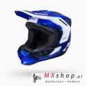 KENNY RACING KASK CROSS/ENDURO TITANIUM GRAPHIC CANDY BLUE KOLOR NIEBIESKI/BIAŁY ROZMIAR M