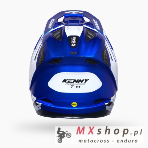 KENNY RACING KASK CROSS/ENDURO TITANIUM GRAPHIC CANDY BLUE KOLOR NIEBIESKI/BIAŁY ROZMIAR M