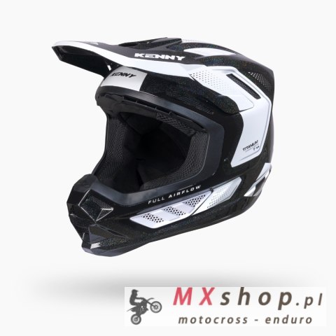 KENNY RACING KASK CROSS/ENDURO TITANIUM GRAPHIC CHAMELELON BLACK KOLOR CZARNY/BIAŁY ROZMIAR XL