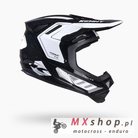 KENNY RACING KASK CROSS/ENDURO TITANIUM GRAPHIC CHAMELELON BLACK KOLOR CZARNY/BIAŁY ROZMIAR XXL