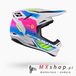 KENNY RACING KASK CROSS/ENDURO TITANIUM GRAPHIC GRADIENT BIAŁY/NIEBIESKI/RÓŻOWY ROZMIAR S