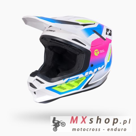 KENNY RACING KASK CROSS/ENDURO TITANIUM GRAPHIC GRADIENT KOLOR BIAŁY/NIEBIESKI/RÓŻOWY ROZMIAR XS