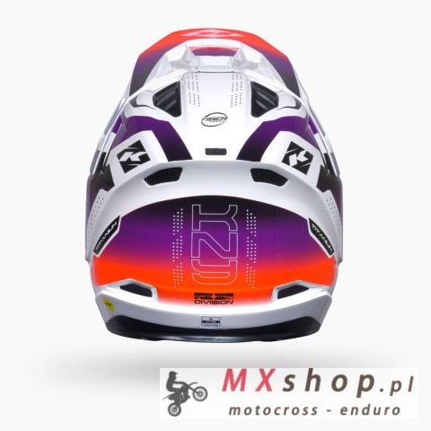 KENNY RACING KASK CROSS/ENDURO TITANIUM GRAPHIC ICON BIAŁY/FIOLETOWY/POMARAŃCZOWY ROZMIAR M