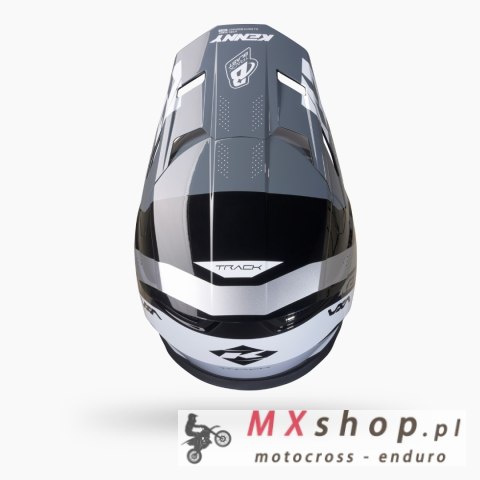 KENNY RACING KASK CROSS/ENDURO TRACK GRAPHIC BLAST BLACK KOLOR CZARNY/SZARY/BIAŁY ROZMIAR XL