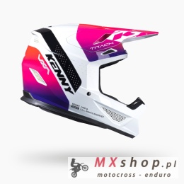 KENNY RACING KASK CROSS/ENDURO TRACK GRAPHIC BLAST WHITE GRADIENT KOLOR BIAŁY/RÓŻOWY/FIOLETOWY ROZMIAR XS