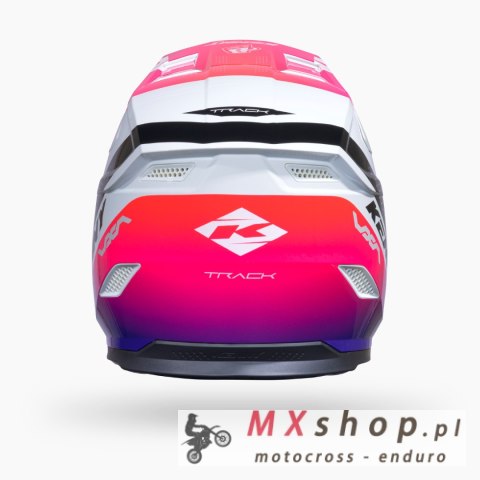 KENNY RACING KASK CROSS/ENDURO TRACK GRAPHIC BLAST WHITE GRADIENT KOLOR BIAŁY/RÓŻOWY/FIOLETOWY ROZMIAR S