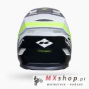 KENNY RACING KASK CROSS/ENDURO TRACK GRAPHIC BLAST WHITE NEON YELLOW KOLOR BIAŁY/ŻÓŁTY FLUO/CZARNY ROZMIAR XS