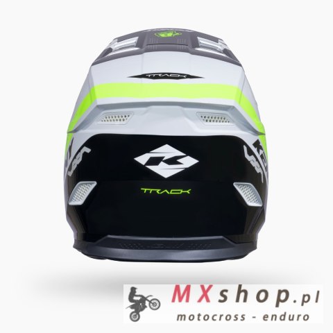 KENNY RACING KASK CROSS/ENDURO TRACK GRAPHIC BLAST WHITE NEON YELLOW KOLOR BIAŁY/ŻÓŁTY FLUO/CZARNY ROZMIAR XS