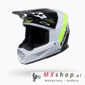 KENNY RACING KASK CROSS/ENDURO TRACK GRAPHIC BLAST WHITE NEON YELLOW KOLOR BIAŁY/ŻÓŁTY FLUO/CZARNY ROZMIAR S