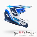 KENNY RACING KASK CROSS/ENDURO TRACK GRAPHIC + FOCUS BLUE KOLOR BIAŁY/NIEBIESKI ROZMIAR XL