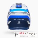 KENNY RACING KASK CROSS/ENDURO TRACK GRAPHIC + FOCUS BLUE KOLOR BIAŁY/NIEBIESKI ROZMIAR S