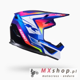 KENNY RACING KASK CROSS/ENDURO TRACK GRAPHIC + FOCUS CANDY BLUE KOLOR NIEBIESKI/BIAŁY/ POMARAŃCZOWY ROZMIAR XL