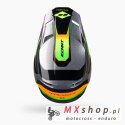 KENNY RACING KASK CROSS/ENDURO TRACK GRAPHIC + FOCUS NEON KOLOR CZARNY/SZARY/ŻÓŁTY FLUO ROZMIAR S