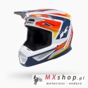 KENNY RACING KASK CROSS/ENDURO TRACK GRAPHIC + FOCUS ORANGE NAVY KOLOR POMARAŃCZOWY/NIEBIESKI/BIAŁYROZMIAR M