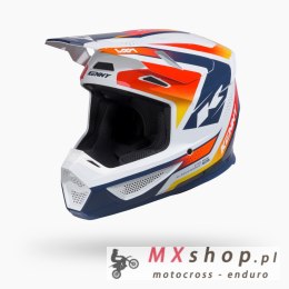 KENNY RACING KASK CROSS/ENDURO TRACK GRAPHIC + FOCUS ORANGE NAVY KOLOR POMARAŃCZOWY/NIEBIESKI/BIAŁYROZMIAR M