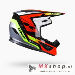 KENNY RACING KASK CROSS/ENDURO TRACK GRAPHIC + FOCUS RED KOLOR CZERWONY/ŻÓŁTY FLUO/ CZARNY ROZMIAR XL
