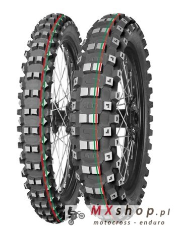 Opona Mitas 90/100-14 Terra Force-MX MH 49M (czerwono-zielony pasek) TT TYŁ DOT 2024