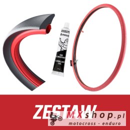 Zestaw System Tubliss 18 Cali + Mousse Tacs Racing Medium + Michelin Żel Montażowy 50g